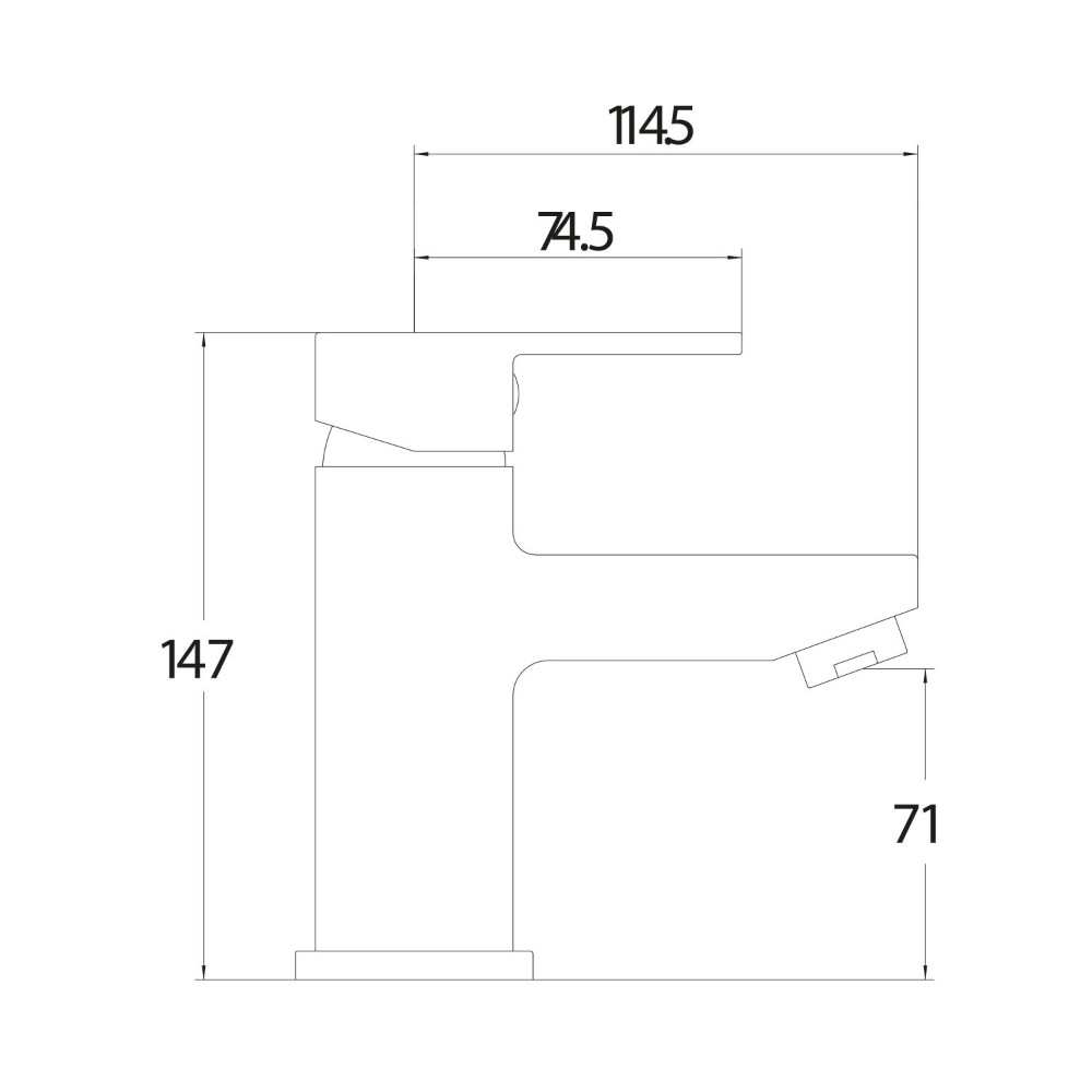 Favour Monobloc Basin Mixer Tap & Waste - Image 6