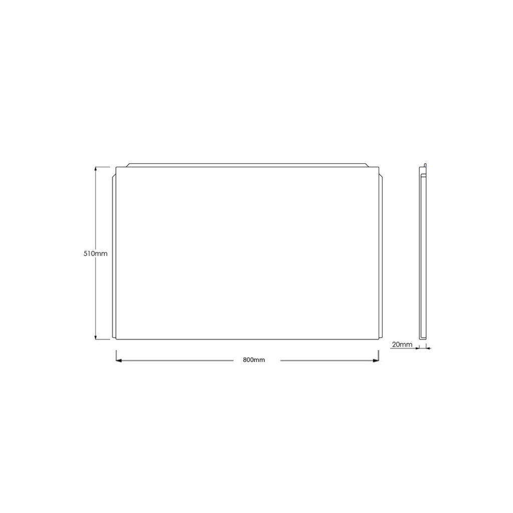 White Gloss 100% Waterproof Bath End Panel 800mm - Image 3