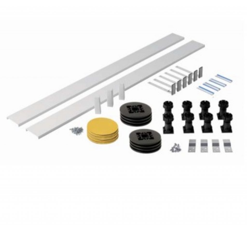 A shower tray riser pack to raise shower tray height