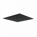 Square Matt Black Thin 200mm Rain Shower Head