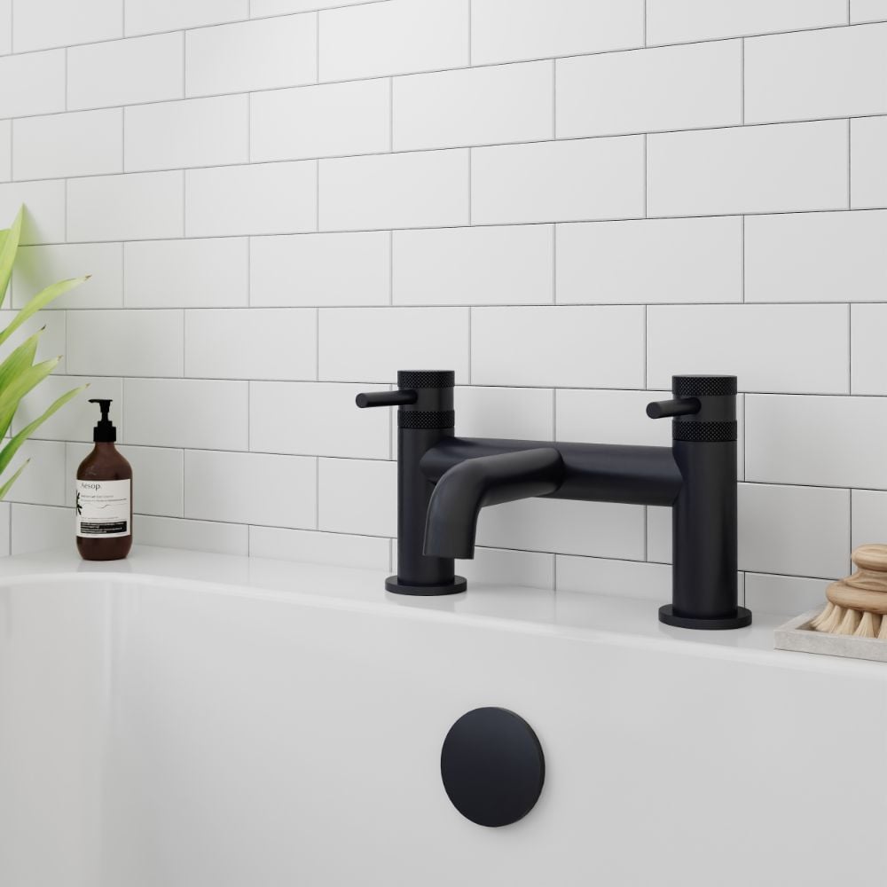 Core Matte Black Bath Filler Mixer Tap