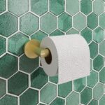 Melbourne Brushed Brass Wall Mounted Bathroom Toilet Roll Holder