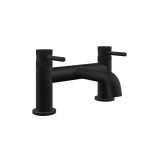 Core Matt Black bath Filler Mixer Tap With White Back Ground