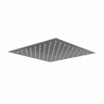Square Chrome 200mm Slim Shower rain Head