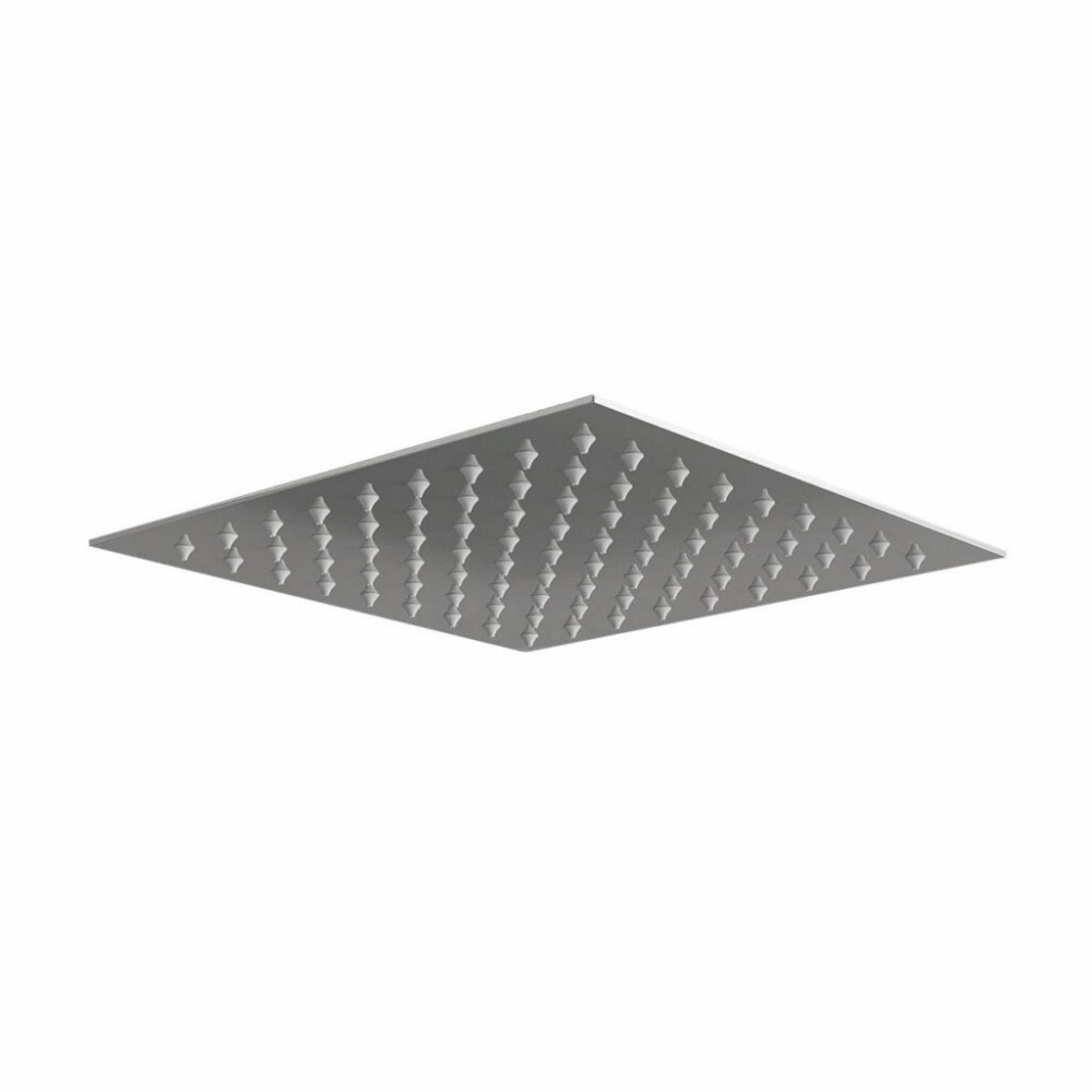 Square Chrome 200mm Slim Shower rain Head