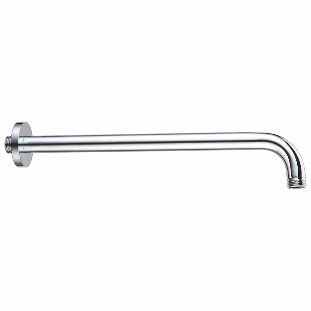 Round Chrome Shower Head Wall Arm