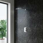 Chrome Square Thermostatic Shower Set One outlet