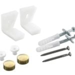 brushed brass pan fixing kit