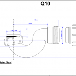 mcalpine q10 bath trap dimensions
