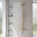 SCUDO Core Brushed BRASS Exposed Shower