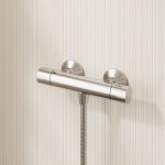 Round Thermostatic Chrome Bar Valve