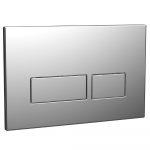 Chrome Toilet Push Plate Pneumatic With Rectangle Buttons