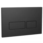 Matt Black Pneumatic Push Plate With Rectangle Buttons