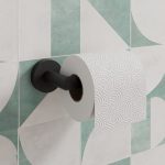 Melbourne Matt Black Wall Mounted Bathroom Toilet Roll Holder