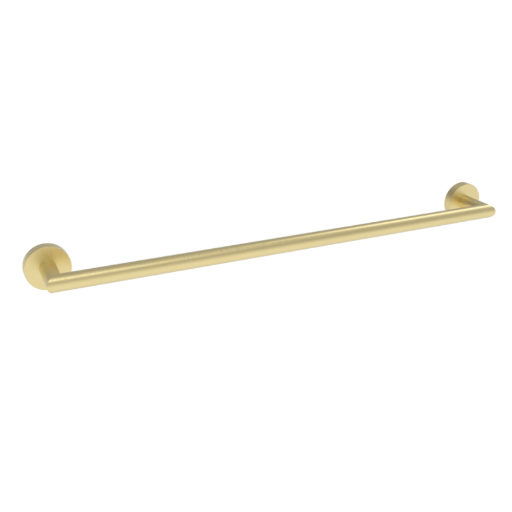 Melbourne Brushed Brass Wall Mounted Bathroom Towel Rail