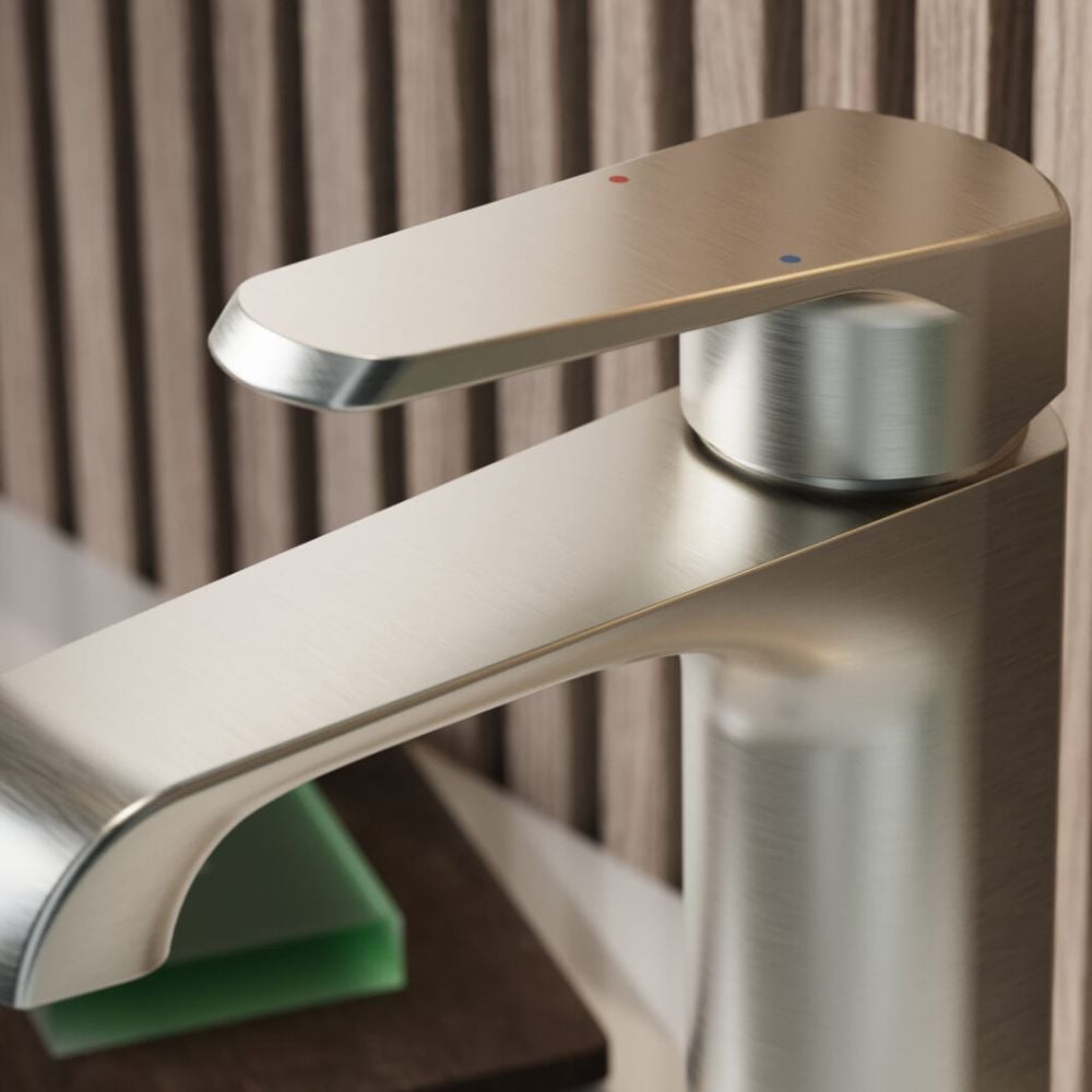 Montana Brushed Nickel Basin Monobloc Tap - Image 3