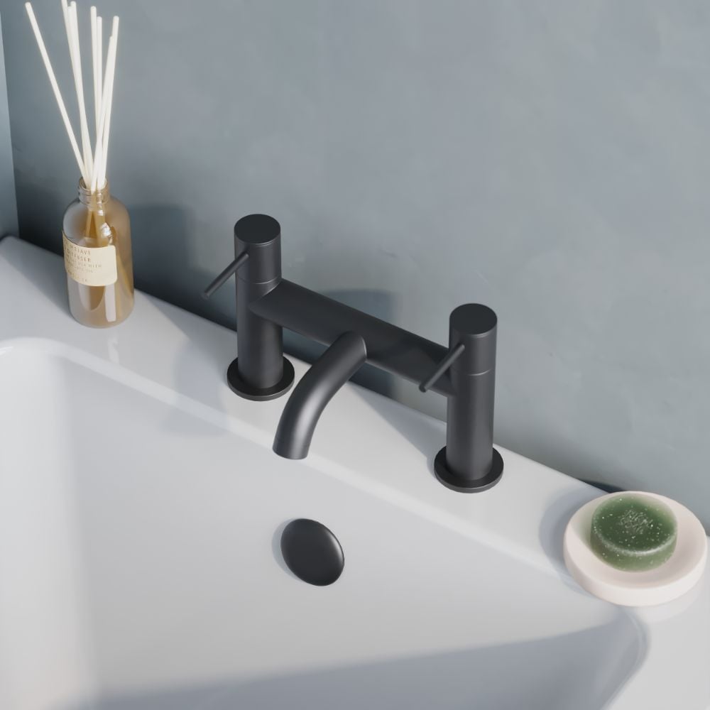 Litchfield Select Matte Black Bath Mixer Tap - Image 3