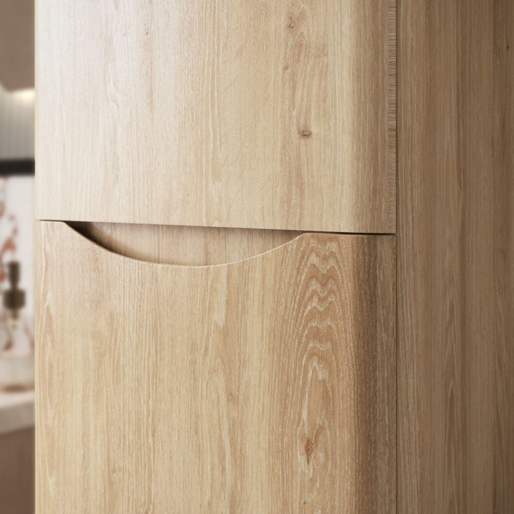 Bella 1500mm Gloss White Tall Bathroom Cabinet – Wall Mounted Storage Unit with Soft Close Doors - Image 5