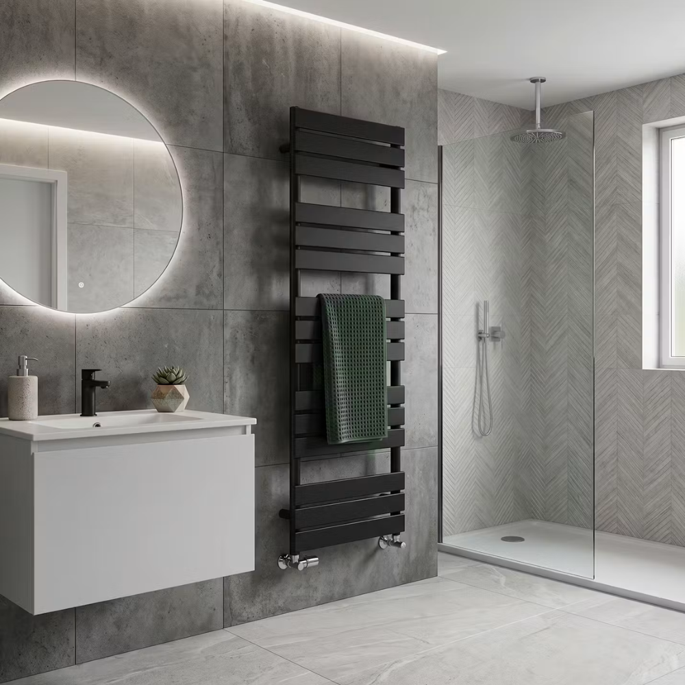 Avola Black Mild Steel Towel Rail – Multiple Sizes Available - Image 4